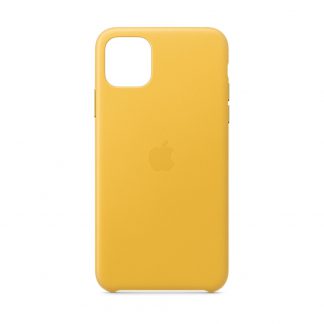 Apple Leren hoesje iPhone 11 Pro Max - Donker citroen
