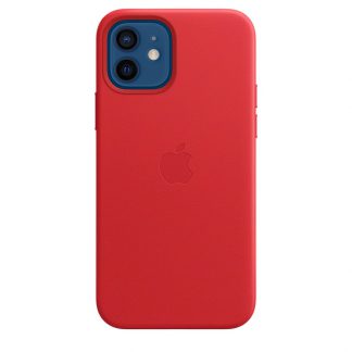 Apple leren hoesje met MagSafe iPhone 12 Pro / 12 - (product)red