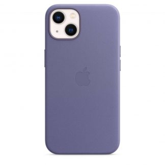 Apple leren hoesje met MagSafe iPhone 13 - blauwe regen