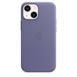 Apple leren hoesje met MagSafe iPhone 13 mini - blauweregen