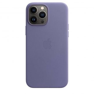 Apple leren hoesje met MagSafe iPhone 13 Pro Max - blauweregen