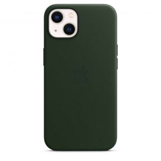 Apple leren hoesje met MagSafe iPhone 13 - sequoia groen