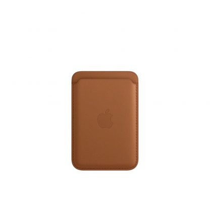 Apple leren kaarthouder met MagSafe - saddle brown