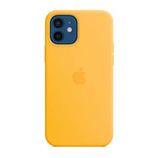 Apple siliconenhoesje met MagSafe iPhone 12 Pro / 12 - zonnebloemgeel