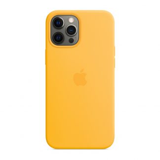 Apple siliconenhoesje met MagSafe iPhone 12 Pro Max - zonnebloemgeel