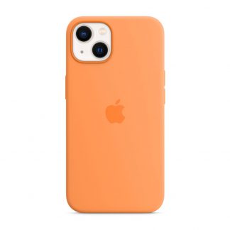 Apple siliconenhoesje met MagSafe iPhone 13 - okergeel