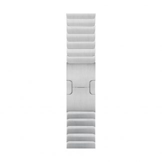 Apple Watch Bandje 42mm / 44mm - Zilverkleurige Schakelarmband