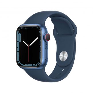 Apple Watch Series 7 met 4G (41mm) - blauw - met abyss-blauw sportbandje